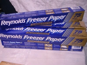 Reynolds  Freezer Paper  7 Rolls 75 Sq Feet Each NOS Estate Sale Item - Picture 1 of 3