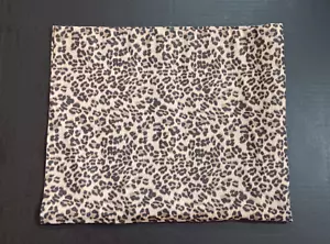 Leopard Pillow Sham Standard Size Tan Cheetah Animal Print Bedding Dan River VTG - Picture 1 of 7