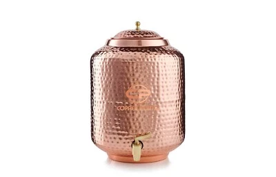 Premium Quality Matka/Vessel of Copper Water Pot Dispenser Jar Vessel Gift Set - Image 1 of 4