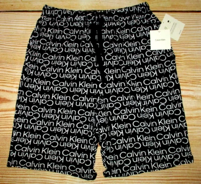 PARA HOMBRES CALVIN KLEIN ROPA DE DORMIR ROPA DE SALÓN NEGRO CORDÓN PANTALONES CORTOS TALLA S Foto 1 de 2