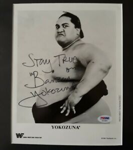 1994 Titan Sports YOKOZUNA PSA DNA COA Autograph Signed Wrestling Promo WWF WWE