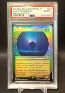 ๐ PSA 10 - Samwise Gamgee (Vetrina FOIL) - MTG Il Signore degli Anelli - GIOCO PERFETTO COME NUOVO ๐ - Foto 1 di 2