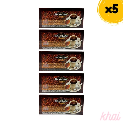 5x Ganocafe Clásico Gano Excel Café Café Ganoderma Lucidum 30 Sobres Foto 1 de 4