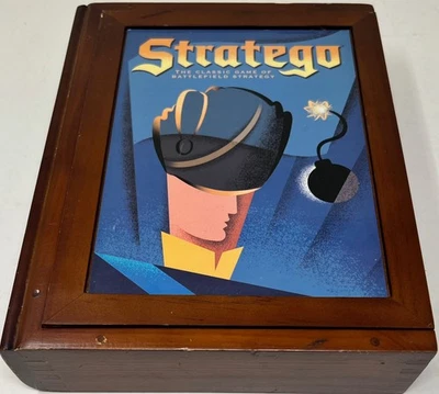 Stratego Game - 2005 - Wooden Box Bookshelf  Edition - Complete - Image 1 of 4