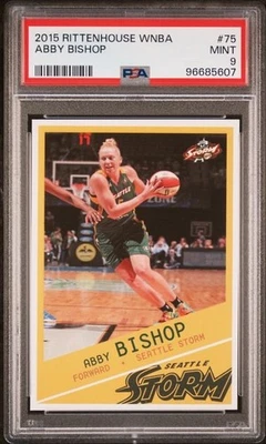 2015 Rittenhouse WNBA #75 Abby Bishop Rookie PSA 9 Seattle Storm - Image 1 of 2