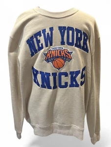 New York NY Knicks Pullover Neu mit Etikett beige Größe Large Basketball Ultra Game - Bild 1 von 11