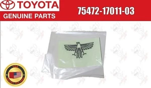 TOYOTA OEM DARK SILVER Rear Decal Sticker 75472-17011-03 For 84-89 MR2 AW10 AW11 - Picture 1 of 11