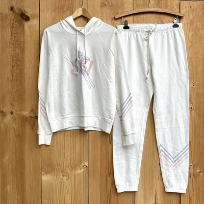 Juego de pijama blanco PJ Salvage nuevo sin etiquetas tema esquí talla grande Foto 1 de 4