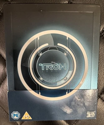TRON: Legacy Blu-ray 3D / Blu-ray RARE Zavvi UK EMBOSSED STEELBOOK REGION-FREE! - Image 1 of 4