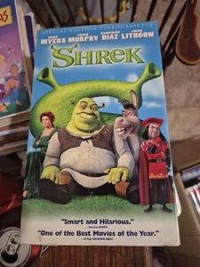 VHS Shrek Special Edition Ogre 2001 Tape Mike Myers Eddie Murphy Cameron Diaz - Picture 1 of 6