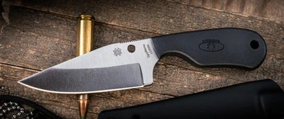 SPYDERCO SUBWAY BOWIE FIXED KNIFE LC200N STEEL FRN HANDLE & SHEATH FB48PBK - Image 1 of 4