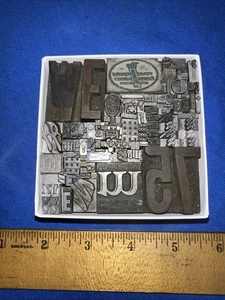 Bloques de impresión ornamentales de plomo bordes Dingbats. ¡¡Hermosa variedad!! LLA - Imagen 1 de 13