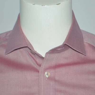Camisa de Vestir Charles Tyrwhitt Calce Ajustado Sin Hierro Algodón Borgoña 15-33 Foto 1 de 4