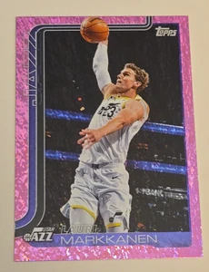 2025-26 Lauri Markkanen Topps #129 Pink Holo Foil Utah Jazz - Picture 1 of 6