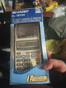 Sharp EL-1611H Electronic Printing Calculator - Large Display Printing In Box - Picture 1 of 3