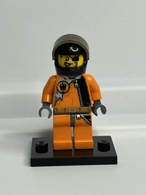 LEGO Agents Gold Tooth in helmet minifigure 8635 HEAVY DAMAGE