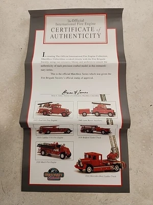 Modelos Matchbox de antaño FIRE ENGINE SERIES 1932 FORD AA BOMBERO YFE06 Foto 1 de 4