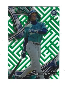 2016 TOPPS HIGH TEK KEN GRIFFEY, JR. GREEN MAZE BACKGROUND INSERT #95/99 - Picture 1 of 2