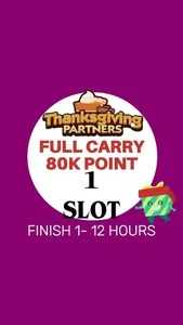 THANKSGIVING PARTNERS - MONOPOLY GO EVENT ⚡ ⚡FULL CARRY SERVICE 80K POINT ⚡⚡ - Picture 1 of 1