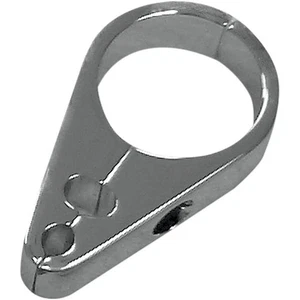 Drag Specialties Chrome 1-1/2" Throttle/Idle/Brake Cable Clamp 0658-0027 - Picture 1 of 3