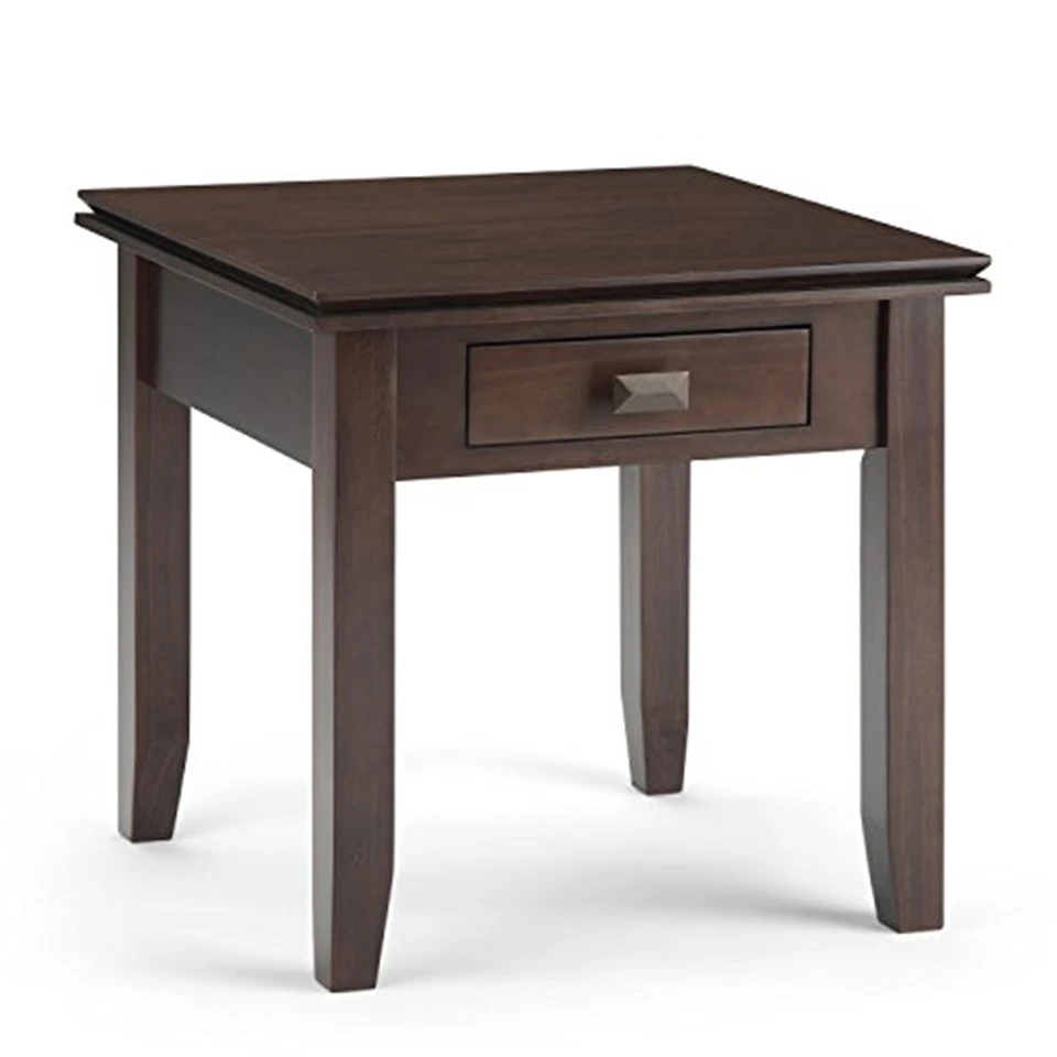 Simpli Home Artisan SOLID WOOD 21 inch Wide Square Transitional End Side Table - Image 1 of 1