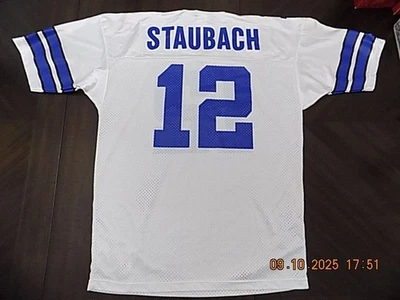 Camiseta deportiva vintage campeón NFL Roger Staubach Dallas Cowboys para hombre talla 44 Foto 1 de 4
