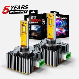 CHUSYYRAY D3S D3R LED LIGHT BULBS BUILT-IN CANBUS ERROR FREE 70W HEADLIGHT KIT - Bild 1 von 11