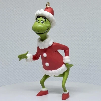 Figura de colección 2003 Hallmark Grinch traje de Santa adorno de Navidad Dr. Seuss L181 Foto 1 de 4