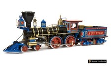 Locomotive à vapeur Jupiter du Central Pacific Railroad Occre échelle 1 I