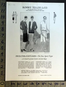 1926 SPORT WOMEN TENNIS GOLF FLAPPER FASHION LANVIN REGNY BONWIT TELL AD FC8782 - Picture 1 of 1