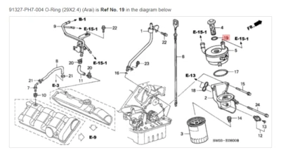 Tubo respirador HONDA ACURA GENUINO OEM NSX (29X2.4) (Arai) ☆ 91327-PH7-004 Foto 1 de 2