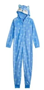 Nwt Girls Fox Union Non Footed Suit One Piece Pajamas xxs 4/5 Small 7 Medium 8 - Picture 1 of 2