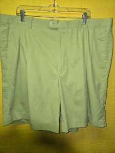Fairway & Greene Men's cotton/Tencel shorts pleated 42/8 bright green - Picture 1 of 10