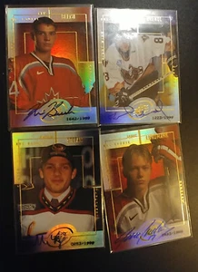 (4) 1999 tarjetas de inserción numeradas autografiadas de hockey de la cubierta superior SP - Imagen 1 de 1