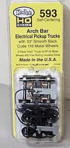 Kadee 593 Self Centring Arch Bar Electrical Pickup Truck 1 Pr 33" Wheel Model RR - Picture 1 of 1