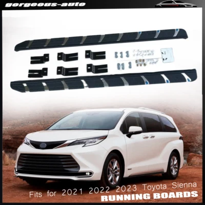 2Pcs Fit 2021 2022 2023 2024Toyota Sienna XL40 Side Steps Nerf Bar Running Board - Image 1 of 4