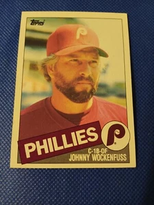 1985 JOHNNY WOCKENFUSS TOPPS BASEBALL CARD #39 PHILADELPHIA PHILLIES TIGERS - Picture 1 of 2