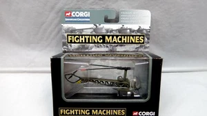 2002 Corgi FIGHTING MACHINES Bell 47 Sioux Chopper, Pork Cop Hill KOREA/M.A.S.H - Picture 1 of 5