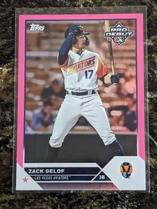 2023 Topps Pro Debut Zack Gelof /199 Fuchsia 1st Rookie PD-18 RC Oakland As - Bild 1 von 3