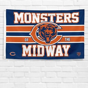 For Chicago Bears Fans 3x5 ft Flag NFL Football C Monsters of The Midway Banner