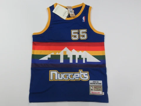 NWT Dikembe Mutombo #55 Denver Nuggets 1991-92 Throwback M&N Jersey Cover