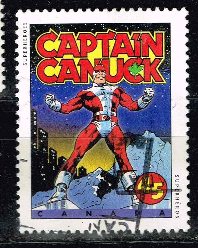 Canada Comics Capitan Canuck stamp 1999 A-4 - Image 1 of 1