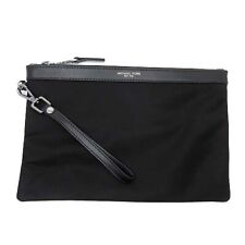Men'S Bag Michael Kors Clutch Bag Travel Pouch Nylon Leather Black Women'S