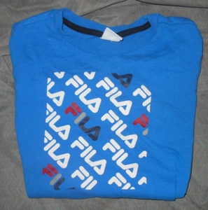 Fila Boys 10-12 Blue Shirt - Picture 1 of 1