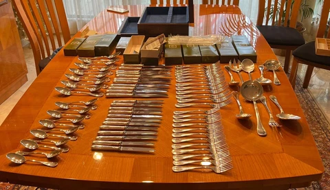 Christopher  Sterling Silver Malmaison Vintage 79 Prices Flatware Cover