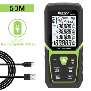 Telémetro Huepar con batería de iones de litio sensor de ángulo 50m/100m/120mv - Imagen 1 de 15