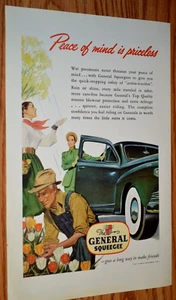 Arte general de neumáticos 1948 anuncio impreso original vintage anuncio 48 - Imagen 1 de 1