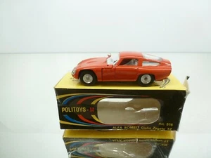POLITOYS 516 ALFA ROMEO GIULIA ZAGATO TZ - RED 1:43 - GOOD IN BOX - 151 - Picture 1 of 10