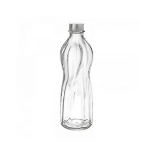 BORMIOLI BOTTIGLIA IN VETRO ACQUA "AQUA" con TAPPO ERMETICO 1 litro 35 oz - Foto 1 di 1