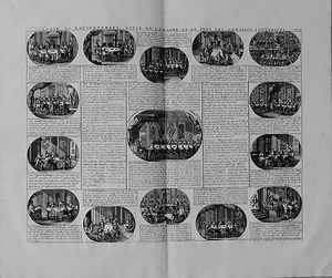 Antique map, Chatelain, Carte du gouvernement civil de l'Espagne - Picture 1 of 1